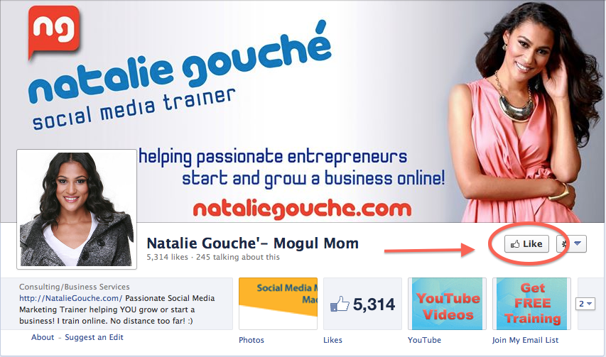 natalie gouche facebook fanpage