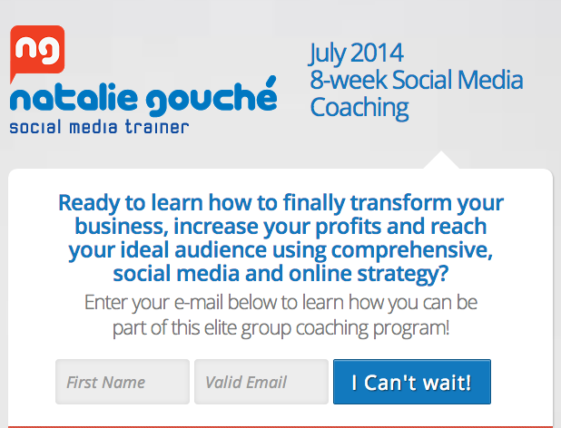 natalie gouche 8 week social media coaching